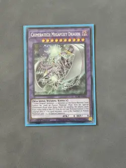 YuGiOh CHIMERATECH MEGAFLEET DRAGON Secret Rare BLAR-EN085 1st Edition NM HOLO - Image 1