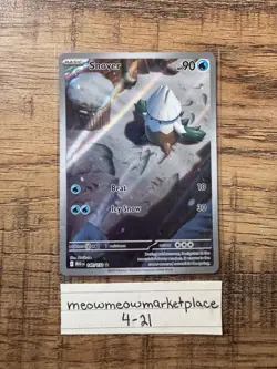 Snover 140/132 Pokemon TCG Mega Evolution Illustration Rare NM - Image 1