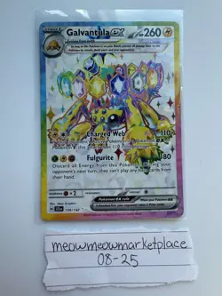 Pokemon TCG Galvantula EX 159/142 Stellar Crown Ultra Rare NM/M Condition - Image 2