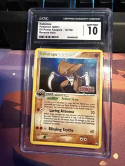 Kabutops 10/108 Reverse Holo Pokemon EX Power Keepers - Image 1