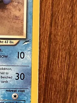 Light Azumarill 13/105 Holo Neo Destiny Unlimited with Swirl Yuka Morii Pokemon - Image 3