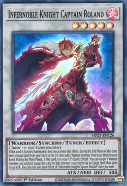 MP21-EN126 Infernoble Knight Captain Roland 1st Ed Super Rare NM YuGiOh TCG - Image 1