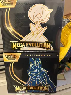 Pokemon Mega Evolution Elite Trainer Box ETB Set of 2 Factory Sealed - Image 1