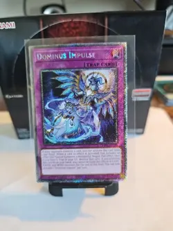 Yugioh - Dominus Impulse RA05-EN080 Platinum Secret Rare Near Mint In Hand - Image 1