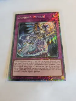 Yugioh - Dominus Impulse RA05-EN080 Platinum Secret Rare Near Mint In Hand - Image 4