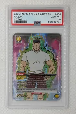 2025 UNION ARENA UEX04BT/HTR HUNTER X HUNTER VOL.2 #008 RAZOR 1 STAR POP 6 - Image 1