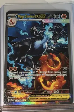 Pokemon Mega Charizard X EX Holo Mega Evolution Card 125/094 PFL EN - Image 3