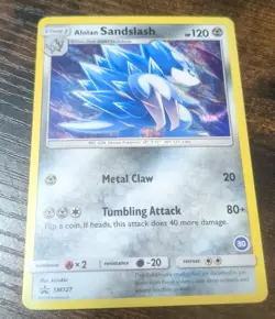 Alolan Sandslash SM127 Pokemon Card Promos MP Holo - Image 1