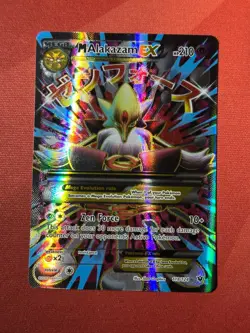 M ALAKAZAM EX 118/124 XY: Fates Collide FULL ART FA Mega Pokemon TCG card NM+ - Image 1