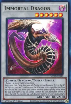 MP23-EN085 Immortal Dragon Ultra Rare 1st Edition Near Mint YuGiOh TCG - Image 1