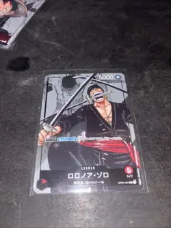 ONE PIECE Card Japanese Romance Dawn OP01-001 Roronoa Zoro 25th Anniversary - Image 1