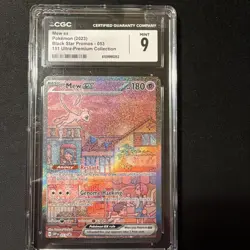CGC 9 MINT Mew EX 053 151 ULTRA-PREMIUM COLLECTION Pokemon Card Tcg - Image 1