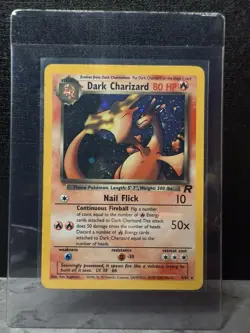 #4 Dark Charizard 4/82 Team Rocket 2000 Holo Rare WOTC Pokemon Card TCG - Image 1