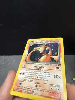 #4 Dark Charizard 4/82 Team Rocket 2000 Holo Rare WOTC Pokemon Card TCG - Image 3