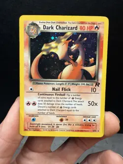 #4 Dark Charizard 4/82 Team Rocket 2000 Holo Rare WOTC Pokemon Card TCG - Image 5
