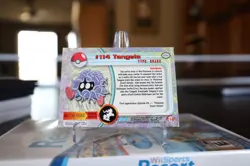 Topps Pokemon Card Tangela #114 Rainbow Holo Blue Label First Print - Image 2