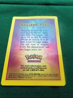 Ancient Mew Pokemon 1998 Card Played With - Image 1