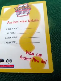 Ancient Mew Pokemon 1998 Card Played With - Image 2