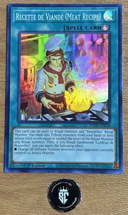 Yugioh Recette de Viande Meat Recipe - Rare - WISU-EN038 - 1st Edition - Image 1