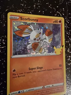 Pokemon Card Scorbunny McDonald's Promo Holo 16/25 - Image 2