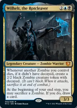 MTG Wilhelt, the Rotcleaver (Display Commander) [Innistrad: Midnight Hunt Comman - Image 1