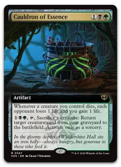 Cauldron of Essence (Extended Art) #347 (NM) Secrets of Strixhaven SOS Magic MTG - Image 1