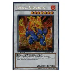 HA02-EN057 Jurrac Giganoto Secret Rare First Edition Near Mint YuGiOh TCG - Image 1