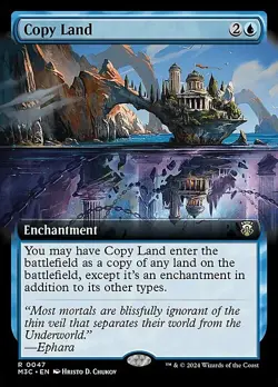 Magic The Gathering MTG COPY LAND EXTENDED ART Modern Horizons 3 NM Near Mint - Image 1