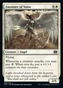 MTG Anointer of Valor [Double Masters 2022] Foil Near Mint Magic - Image 1