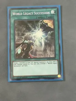 *** WORLD LEGACY SUCCESSION *** PRISMATIC SECRET RARE MP19-EN038 YUGIOH! - Image 1