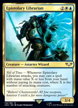 MTG Epistolary Librarian [Warhammer 40,000] Near Mint Magic - Image 1