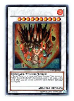 HA04-EN029 Jurrac Meteor Secret Rare Unlimited Edition Lightly Played YuGiOh TCG - Image 1