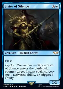 MTG Sister of Silence [Warhammer 40,000] Near Mint Magic - Image 1