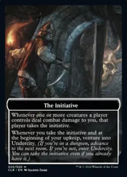 MTG The Initiative // Undercity Double-Sided Token [Commander Legends: Battle fo - Image 1