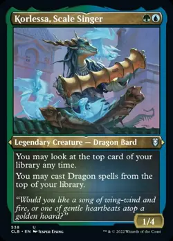 MTG Korlessa, Scale Singer (Foil Etched) [Commander Legends: Battle for Baldur's - Image 1