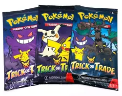 3 Pack Pokemon TCG Trick or Trade Booster Packs 2024 Halloween Card Bundle - Image 1