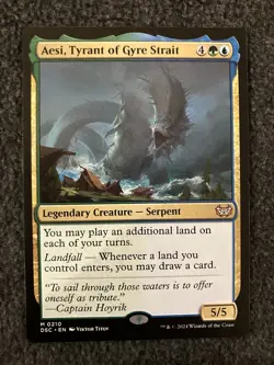 Magic MTG - Aesi, Tyrant of Gyre Strait - Duskmourn: House of Horror - Image 1