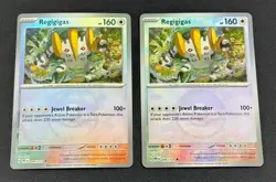Regigigas 086/131 Master Ball + Poke Reverse Holo Pokemon Prismatic Evolutions - Image 1