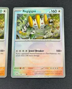 Regigigas 086/131 Master Ball + Poke Reverse Holo Pokemon Prismatic Evolutions - Image 3