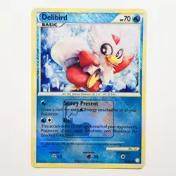 Pokemon League Promo Delibird 39/123 Crosshatch Holo Promo NM+ - Image 1