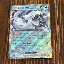 Pokemon TCG Chien-Pao ex Scarlet & Violet Paldea Evolved 61/193 Double Rare Card - Image 1