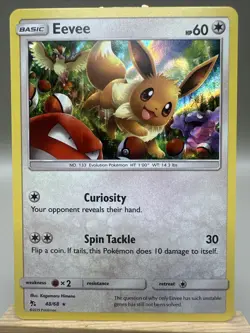 Eevee 48/68 Pokemon Hidden Fates Holo - Image 1
