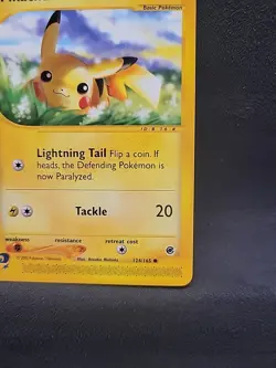 Pikachu 124/165 Expedition Base Set Regular Non Holo Common Pokemon - Image 4