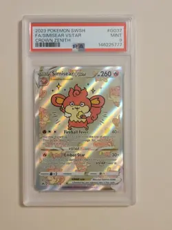 Simisear Vstar - Pokemon SWSH Crown Zenith #GG37 - Mint PSA 9 - Image 2
