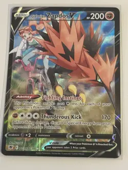 Pokemon TCG Galarian Zapdos v Astral Radiance Trainer Gallery TG19/TG30 Nm - Image 1
