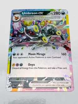 Pokemon TCG Umbreon EX 60/131 Double Rare Holo Prismatic Evolutions NM - Image 1