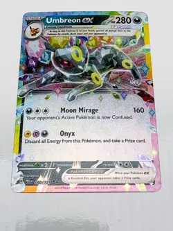 Pokemon TCG Umbreon EX 60/131 Double Rare Holo Prismatic Evolutions NM - Image 2