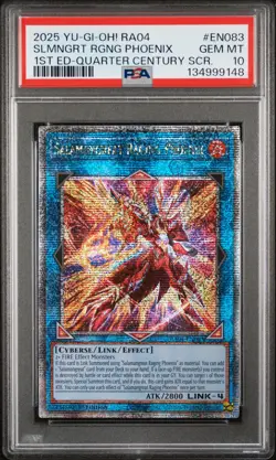 2025 YuGiOh RA04 Salamangreat Raging Phoenix EN083 1st Edition (QCS) PSA 10 - Image 1