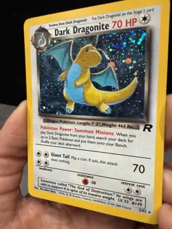 Pokemon TCG Dark Dragonite Team Rocket Holo Rare Unlimited 5/82 2000 LP- To MP+ - Image 2