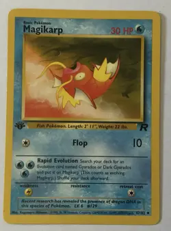 Pokemon Magikarp 47/82 Team Rocket Uncommon Basic 2000 30 HP 1st Edition Regular - Image 1